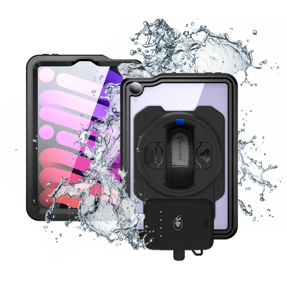 EX2-MAN-iPad-M6 | iPad mini 6 | IP68 Waterproof, Shock & Dust Proof Case With Adyen NYC1 Card Reader Holder