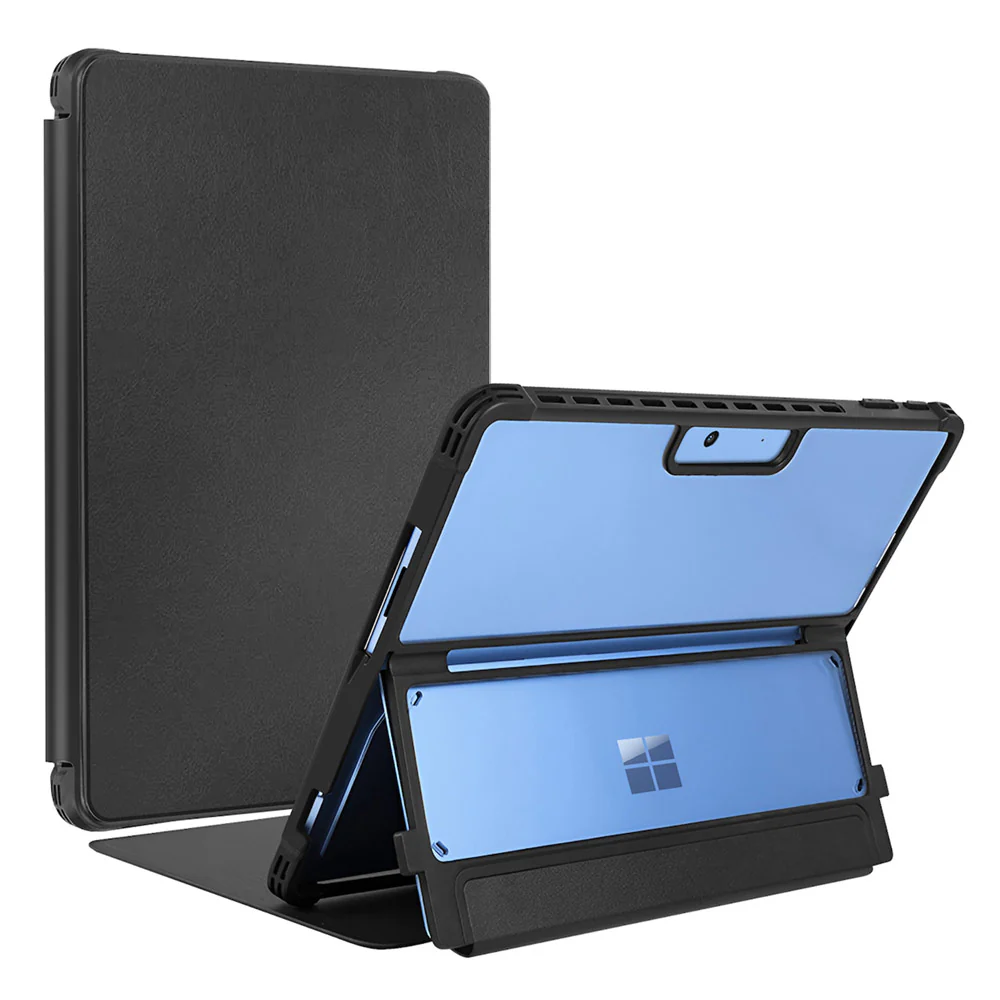FAC-MS-SFPR9 | Microsoft Surface Pro 13-inch Copilot+ PC | Flip Protective Rugged Case Compatible with Keyboard
