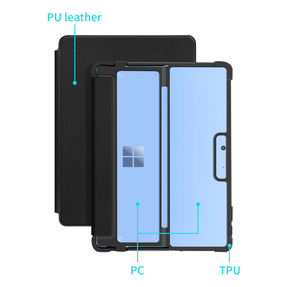 FAC-MS-SFPR9 | Microsoft Surface Pro 13-inch Copilot+ PC | Flip Protective Rugged Case Compatible with Keyboard - Image 3