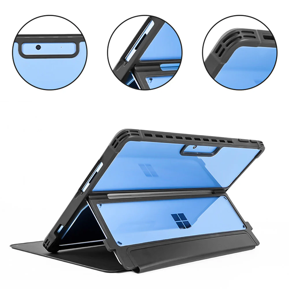 FAC-MS-SFPR9 | Microsoft Surface Pro 13-inch Copilot+ PC | Flip Protective Rugged Case Compatible with Keyboard - Image 5