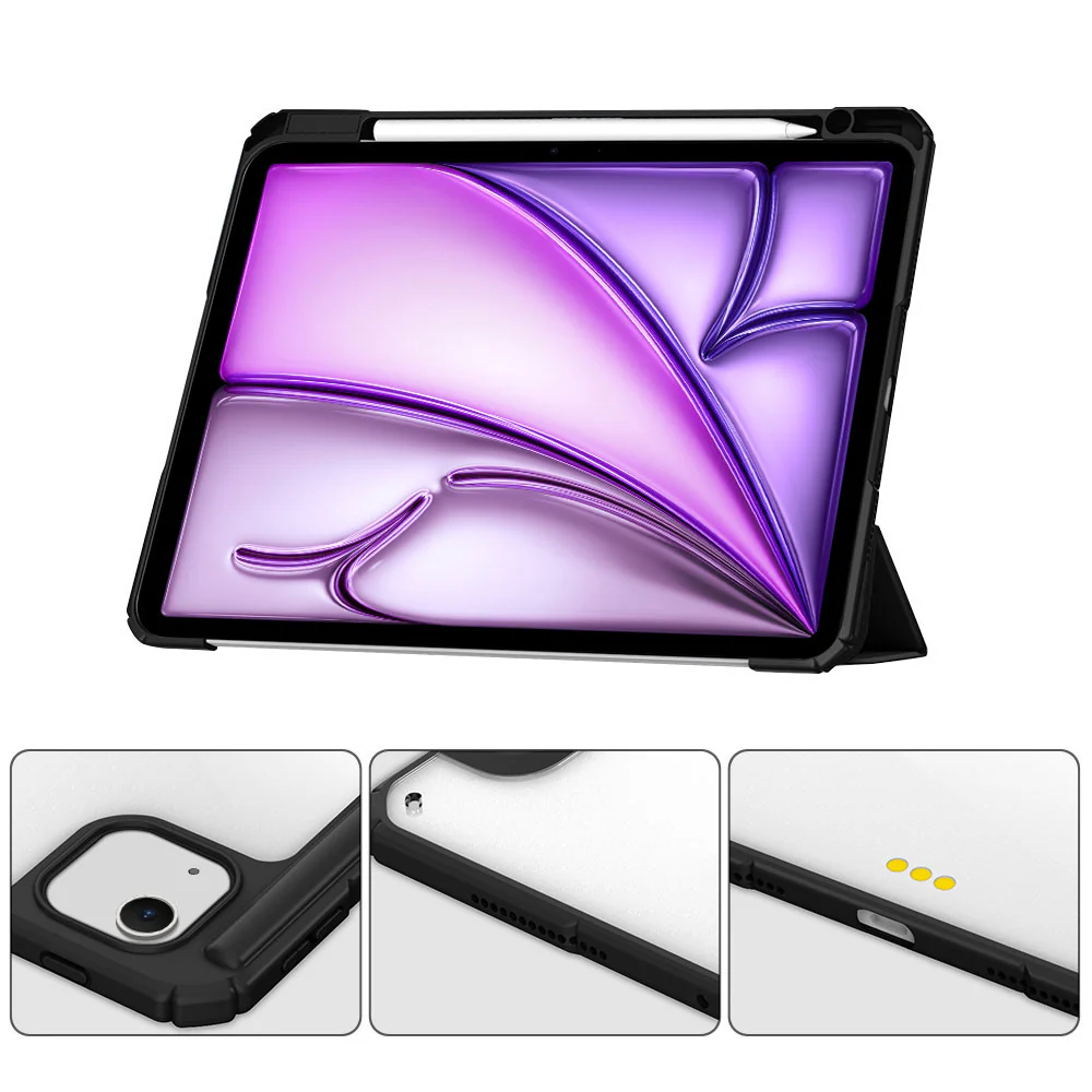 FC-iPad-A6 | iPad Air 13 (M2) / (M3) / (M4) | Smart Magnetic Folio Cover with Tri-Fold Stand - Image 4