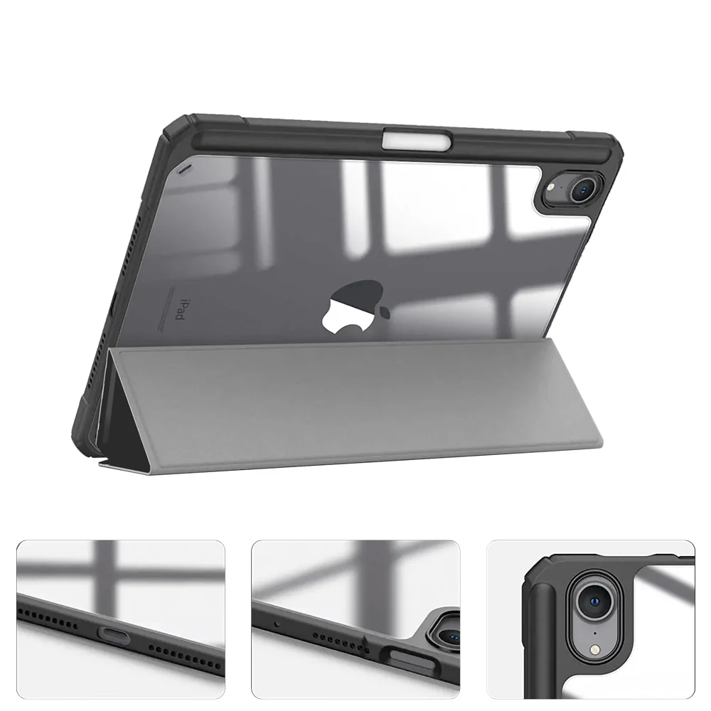 FC-iPad-M6 | iPad mini (A17 Pro) | Smart Magnetic Folio Cover with Tri-Fold Stand - Image 4