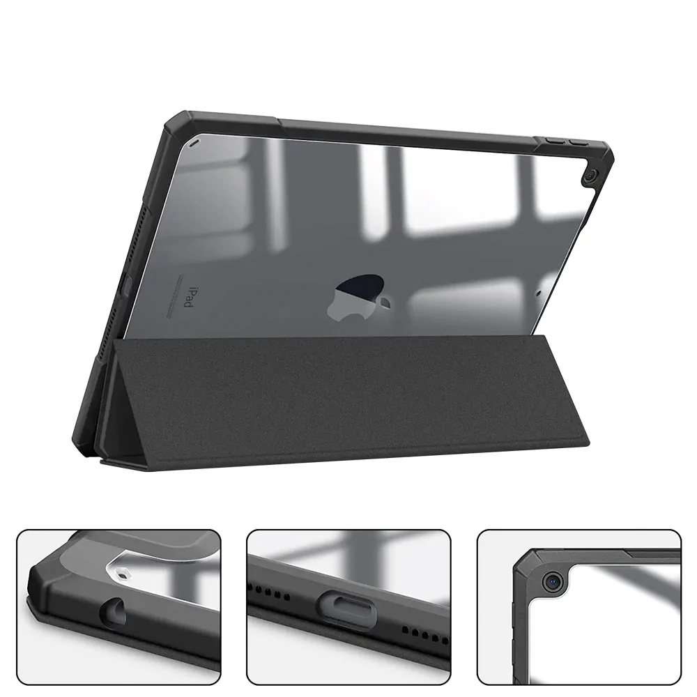 FC-iPad-N3 | iPad 10.2 (7th & 8th & 9th Gen.) 2019 / 2020 / 2021 | Smart Magnetic Folio Cover with Tri-Fold Stand - Image 4