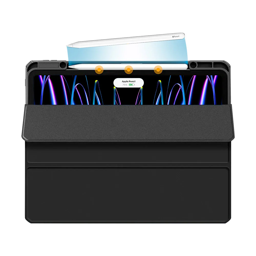 FC-iPad-PR9 | iPad Pro 12.9 ( 5th / 6th Gen. ) 2021 / 2022 | Smart Magnetic Folio Cover with Tri-Fold Stand - Image 7