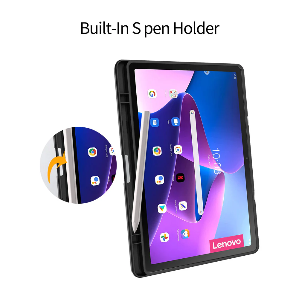 FC-LN-M10P3 | Lenovo Tab M10 Plus ( Gen3 ) TB125 / TB128 | Smart Magnetic Folio Cover with Tri-Fold Stand - Image 7
