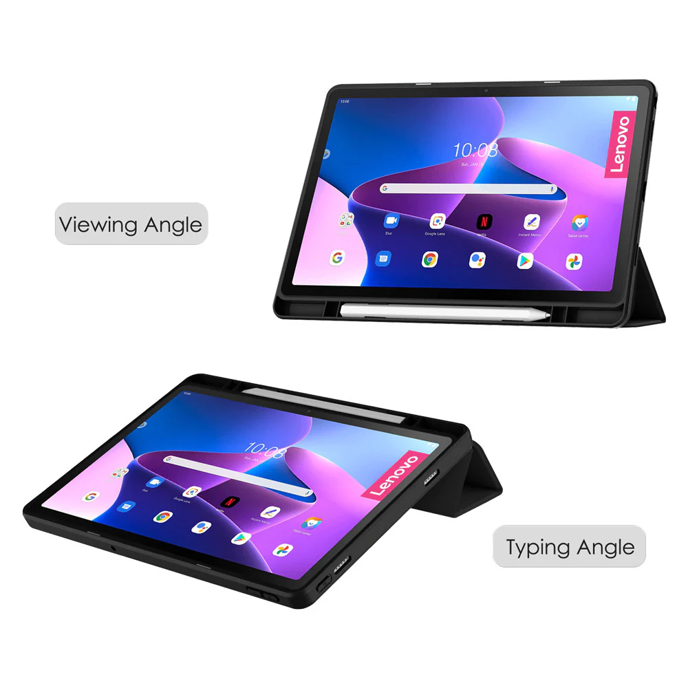 FC-LN-M10P3 | Lenovo Tab M10 Plus ( Gen3 ) TB125 / TB128 | Smart Magnetic Folio Cover with Tri-Fold Stand - Image 8
