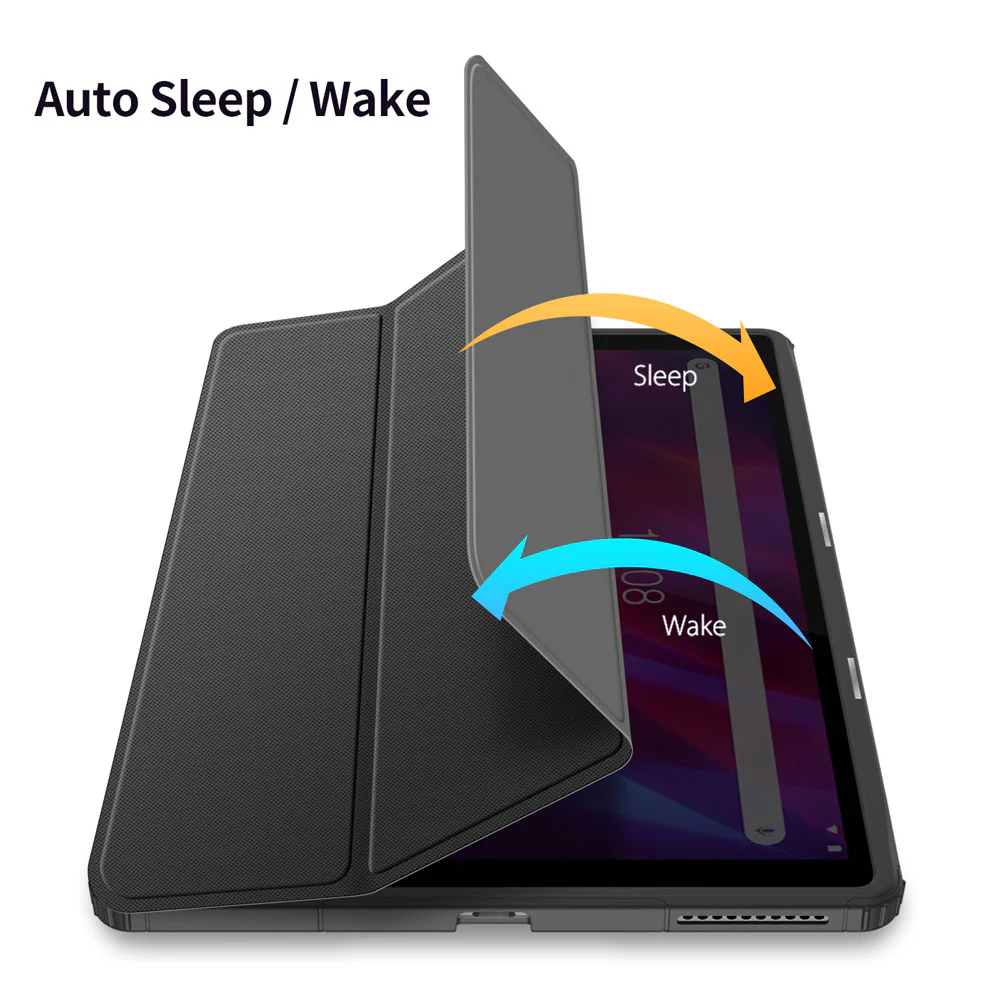 FC-LN-M10PL | Lenovo Tab M10 Plus TB-X606 | Smart Magnetic Folio Cover with Tri-Fold Stand - Image 6