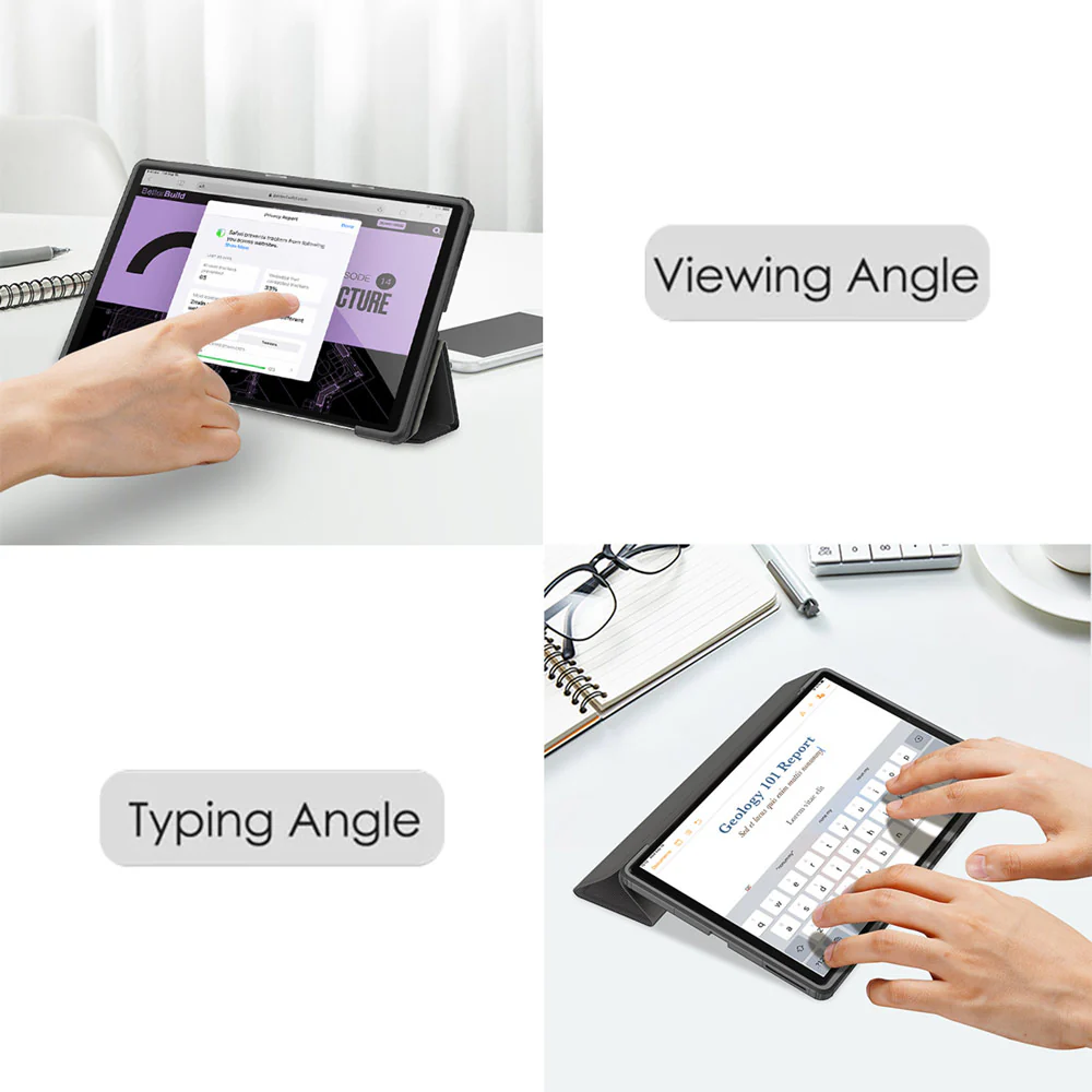 FC-LN-M10PL | Lenovo Tab M10 Plus TB-X606 | Smart Magnetic Folio Cover with Tri-Fold Stand - Image 7