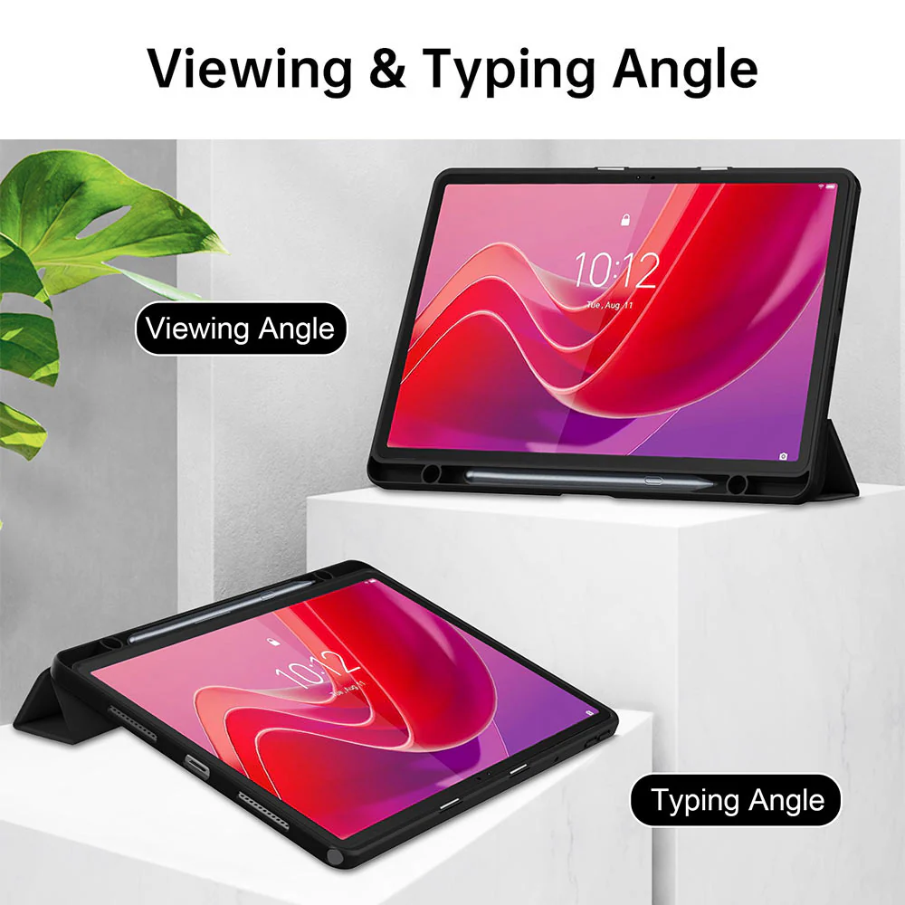 FC-LN-M11 | Lenovo Tab M11 / K11 TB330 | Smart Magnetic Folio Cover with Tri-Fold Stand - Image 2