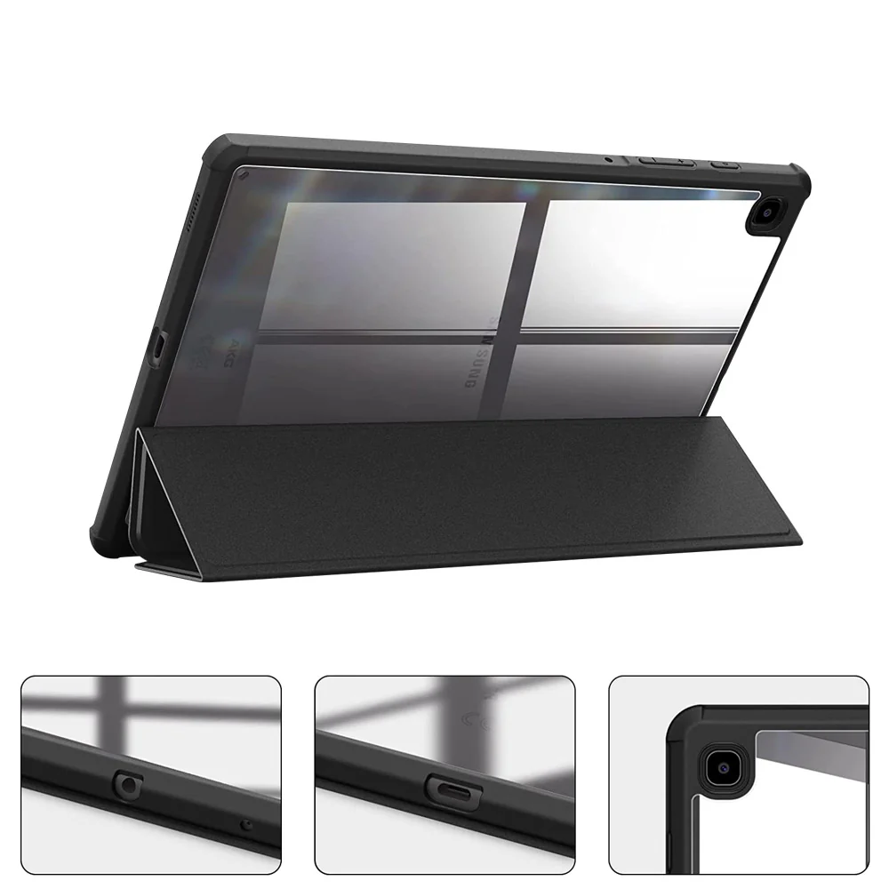 FC-SS-P610 | Samsung Galaxy Tab S6 Lite SM-P620 P625 (2024) / SM-P613 P619 (2022) / SM-P610 P615 (2020) | Smart Magnetic Folio Cover with Tri-Fold Stand - Image 4