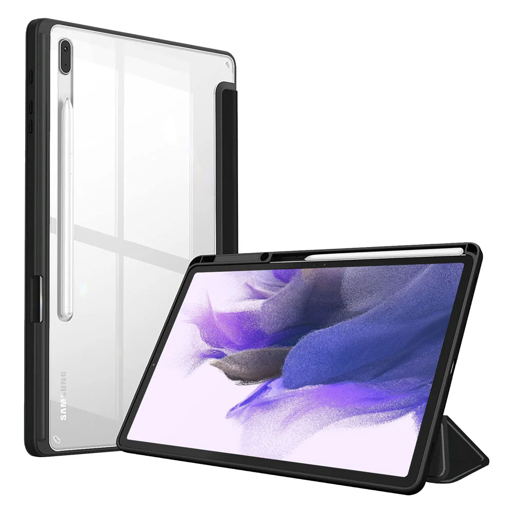 FC-SS-T730 | Samsung Galaxy Tab S7 FE SM-T730 / T733 / T736B / T735NZ | Smart Magnetic Folio Cover with Tri-Fold Stand