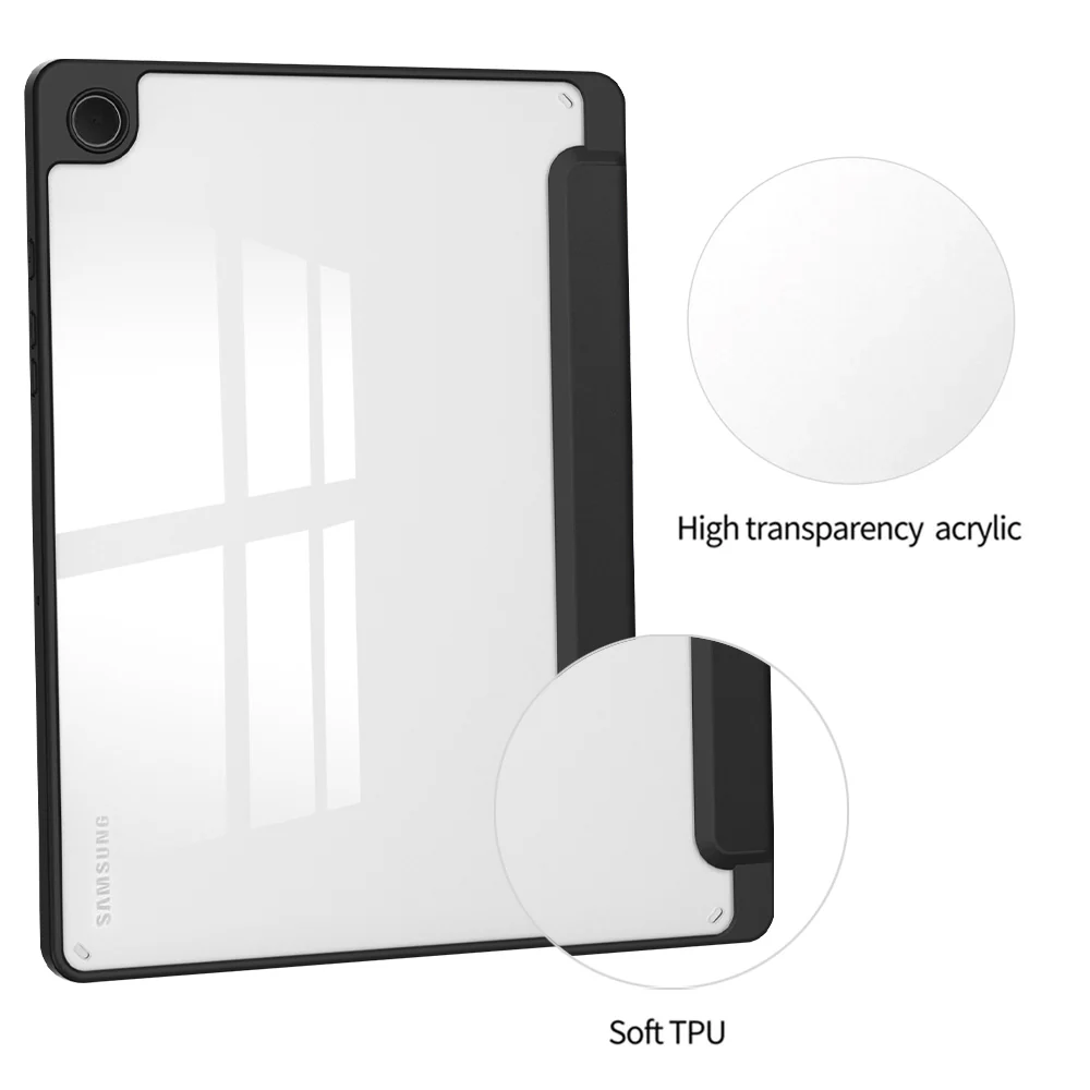 FC-SS-X210 | Samsung Galaxy Tab A9+ A9 Plus ( 11" ) SM-X210 / SM-X215 / SM-X216 | Smart Magnetic Folio Cover with Tri-Fold Stand - Image 3