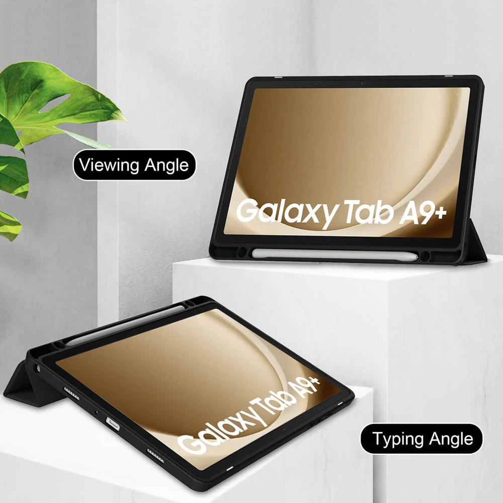 FC-SS-X210 | Samsung Galaxy Tab A9+ A9 Plus ( 11" ) SM-X210 / SM-X215 / SM-X216 | Smart Magnetic Folio Cover with Tri-Fold Stand - Image 6