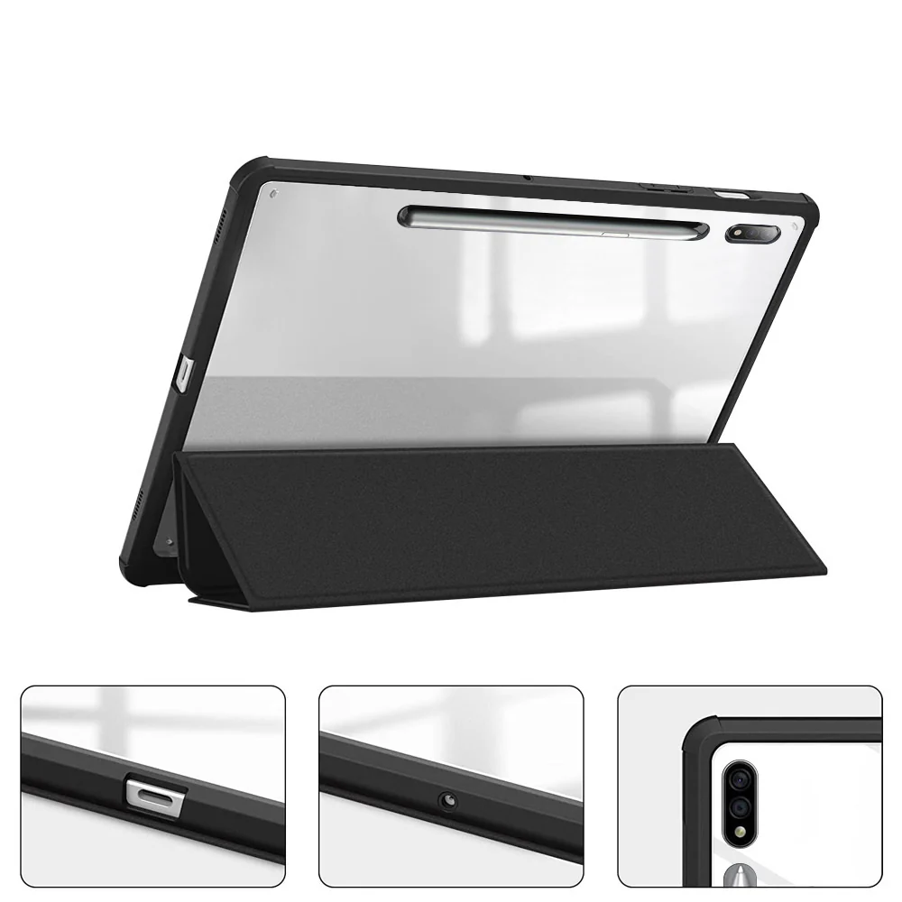 FC-SS-X700 | Samsung Galaxy Tab S8 SM-X700 / SM-X706 | Smart Magnetic Folio Cover with Tri-Fold Stand - Image 3