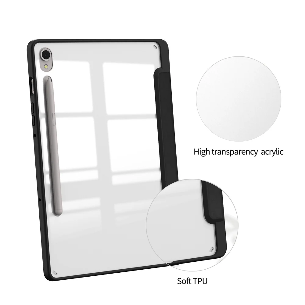 FC-SS-X710 | Samsung Galaxy Tab S10 FE SM-X520 X526 X528 / S10 Lite SM-X400 X406 | Smart Magnetic Folio Cover with Tri-Fold Stand - Image 3