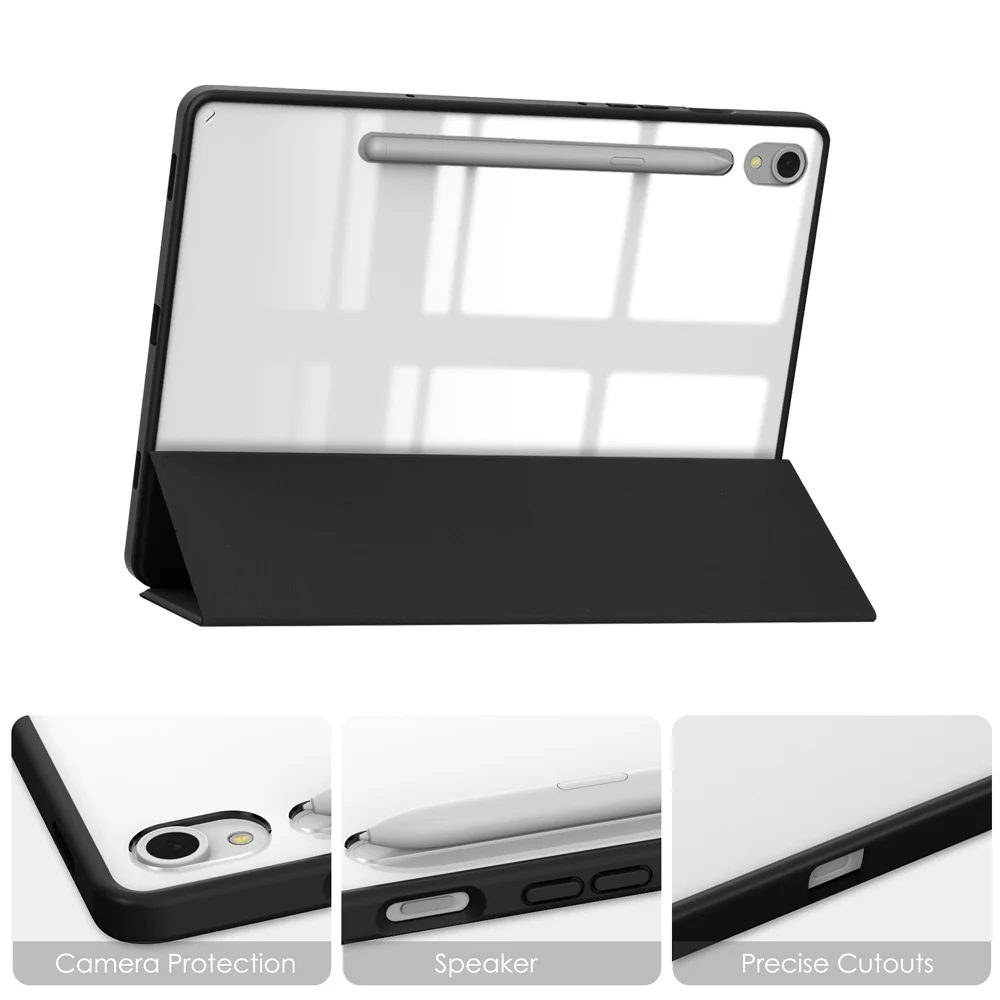 FC-SS-X710 | Samsung Galaxy Tab S9 SM-X710 / X716 / X718 | Smart Magnetic Folio Cover with Tri-Fold Stand - Image 4