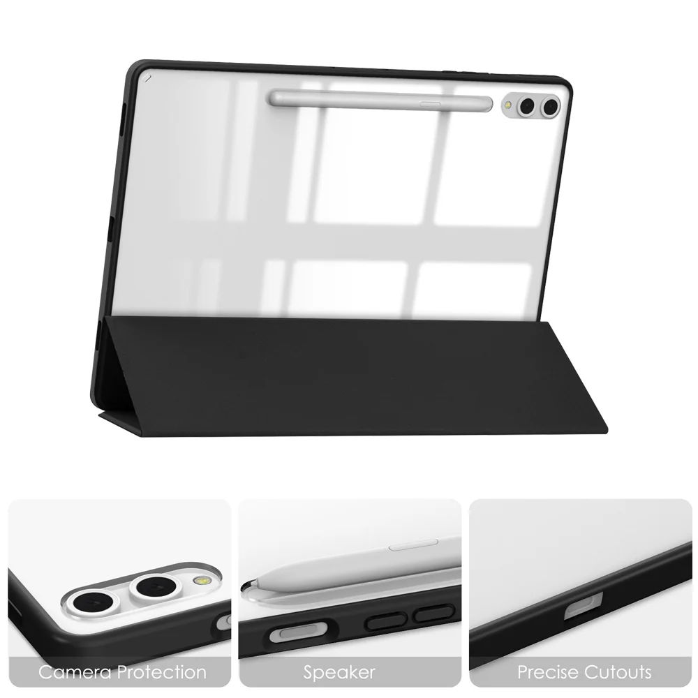 FC-SS-X810 | Samsung Galaxy Tab S10+ S10 Plus SM-X820 / X826B | Smart Magnetic Folio Cover with Tri-Fold Stand - Image 4