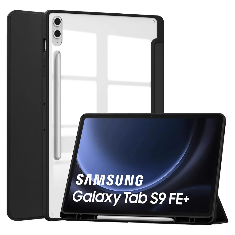 FC-SS-X810 | Samsung Galaxy Tab S9 FE+ S9 FE Plus SM-X610 X616 X618 | Smart Magnetic Folio Cover with Tri-Fold Stand