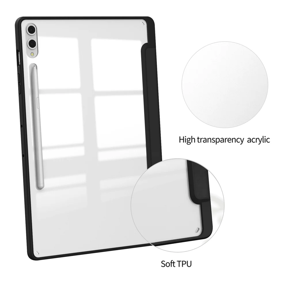 FC-SS-X810 | Samsung Galaxy Tab S9 FE+ S9 FE Plus SM-X610 X616 X618 | Smart Magnetic Folio Cover with Tri-Fold Stand - Image 3