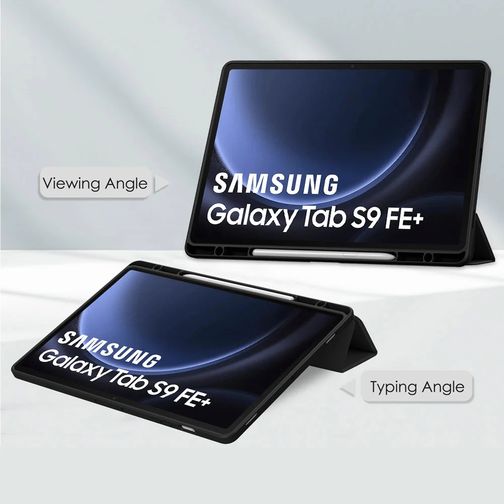 FC-SS-X810 | Samsung Galaxy Tab S9 FE+ S9 FE Plus SM-X610 X616 X618 | Smart Magnetic Folio Cover with Tri-Fold Stand - Image 7