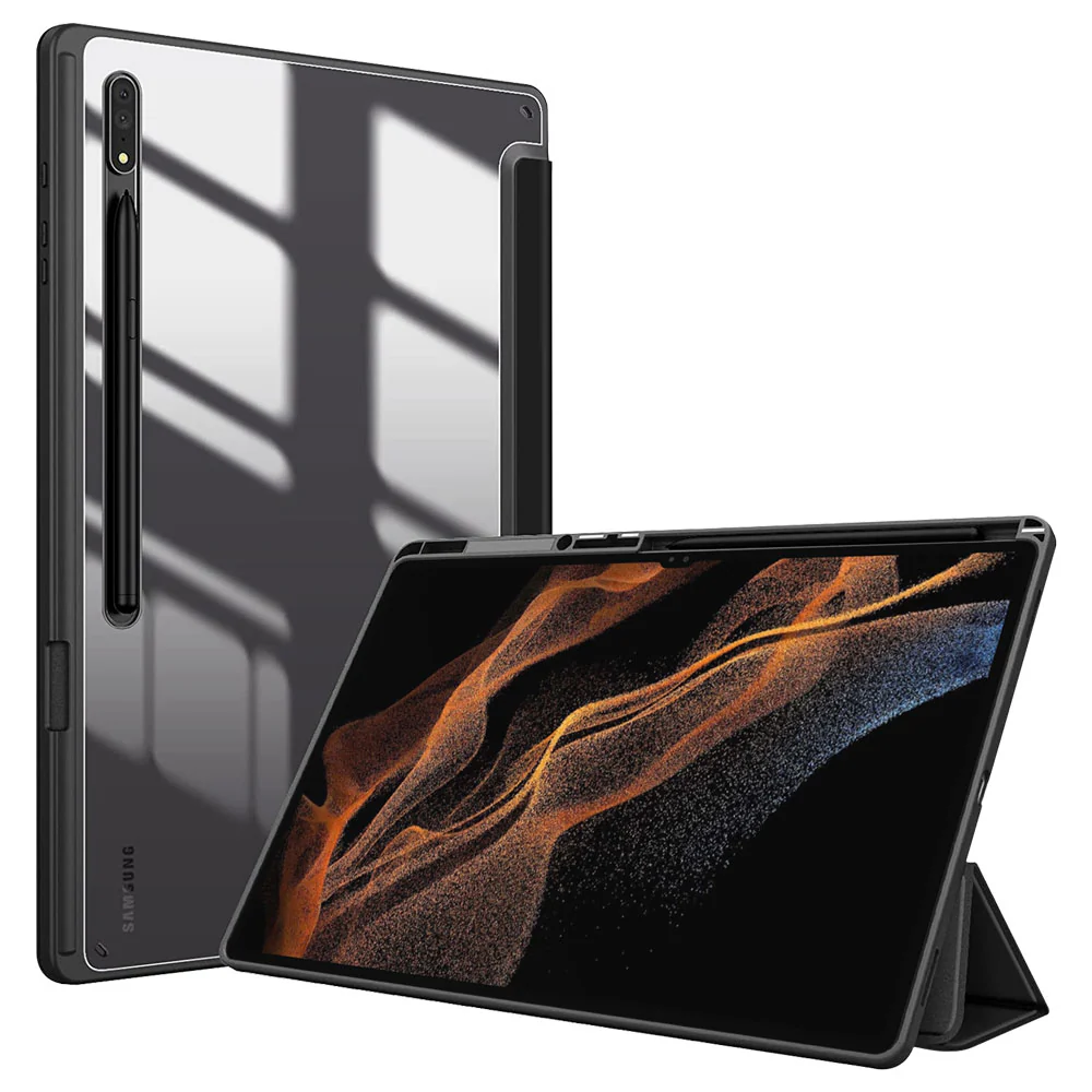 FC-SS-X900 | Samsung Galaxy Tab S8 Ultra SM-X900 / X906 | Smart Magnetic Folio Cover with Tri-Fold Stand