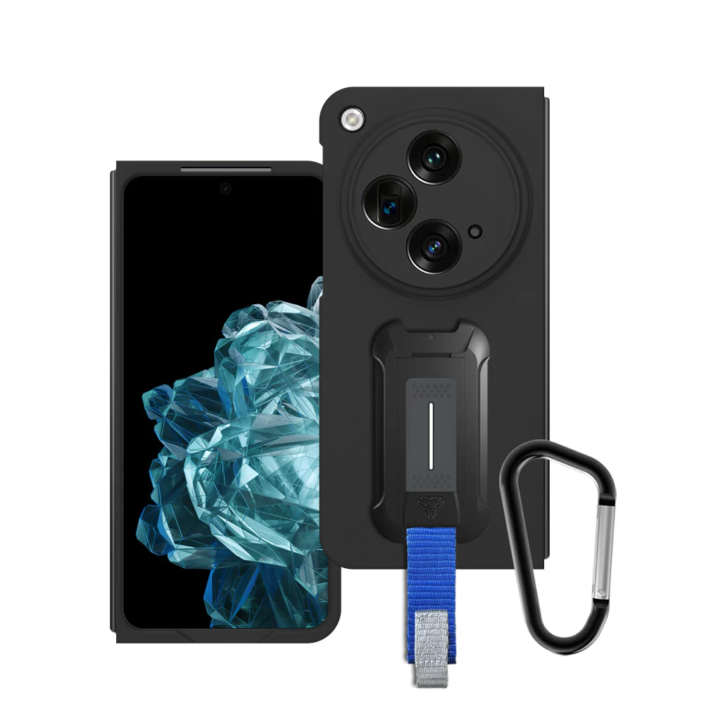 FDX-PL23-OPEN | OnePlus Open Case | Hard PC Shockproof Case w/ KEY Mount & Carabiner