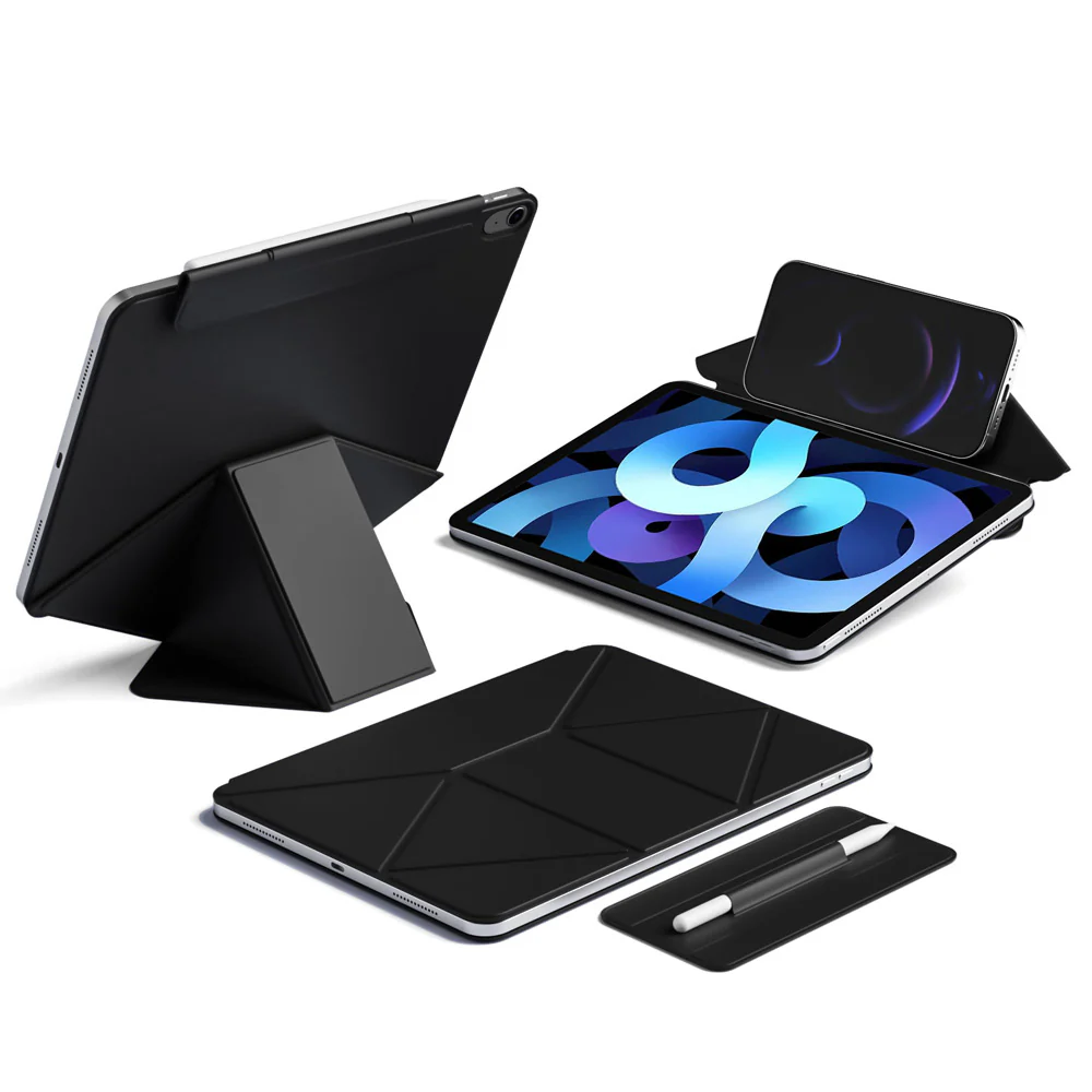 FMS-iPad-A5 | iPad Air 4 2020 / iPad Air 5 2022 | Foldable Magnetic Stand Cover with Detachable Pencil Holder