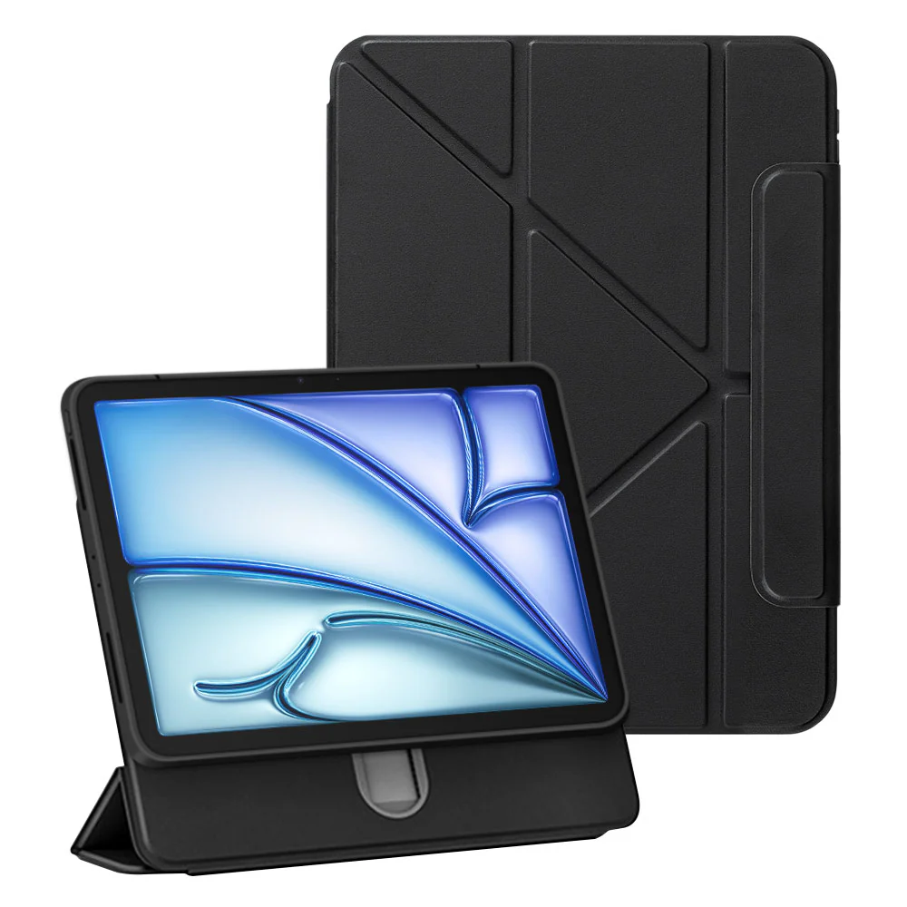 FRC-iPad-A5 | iPad Air 11 (M2) / (M3) / (M4) | Rotatable & Slidable Magnetic Cover with Multi-Fold Stand
