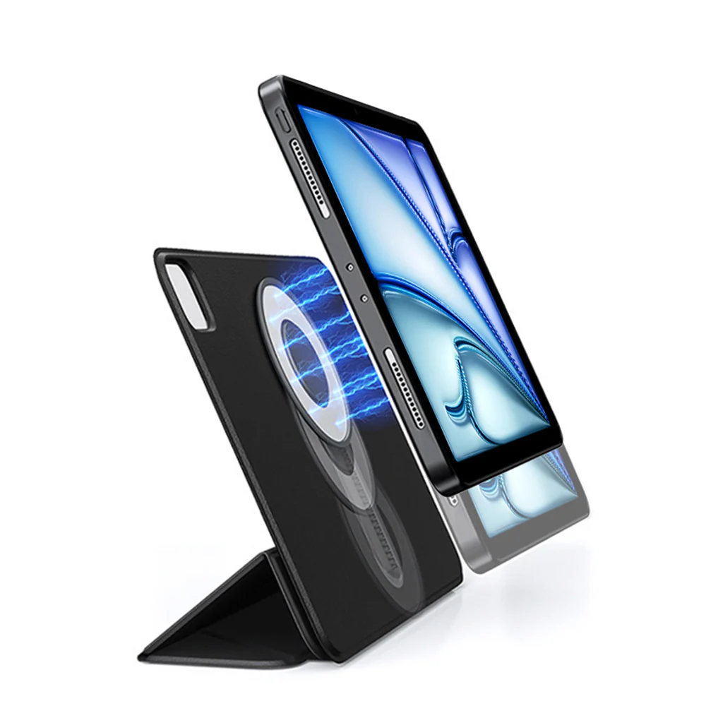 FRC-iPad-A5 | iPad Air 11 (M2) / (M3) / (M4) | Rotatable & Slidable Magnetic Cover with Multi-Fold Stand - Image 2