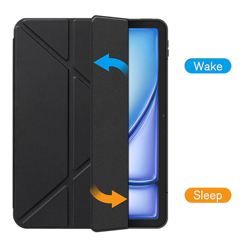 FRC-iPad-A5 | iPad Air 11 (M2) / (M3) / (M4) | Rotatable & Slidable Magnetic Cover with Multi-Fold Stand - Image 6