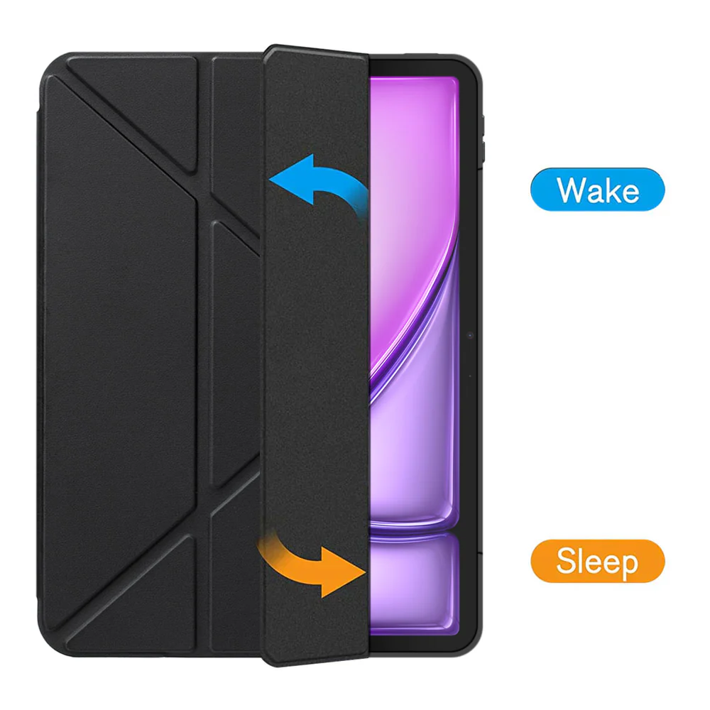 FRC-iPad-A6 | iPad Air 13 (M2) / (M3) / (M4) | Rotatable & Slidable Magnetic Cover with Multi-Fold Stand - Image 6