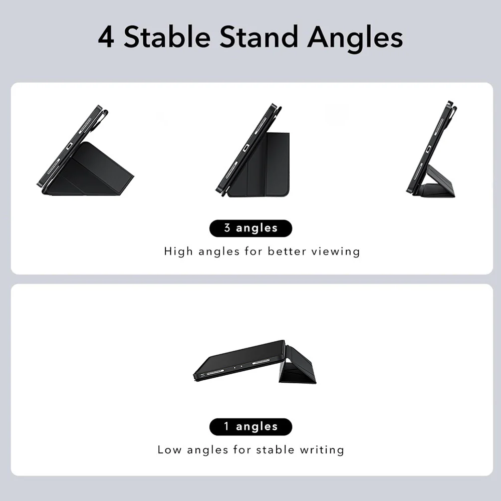 FRC-iPad-N5 | iPad 10.9 (10th Gen.) | Rotatable & Slidable Magnetic Cover with Multi-Fold Stand - Image 7