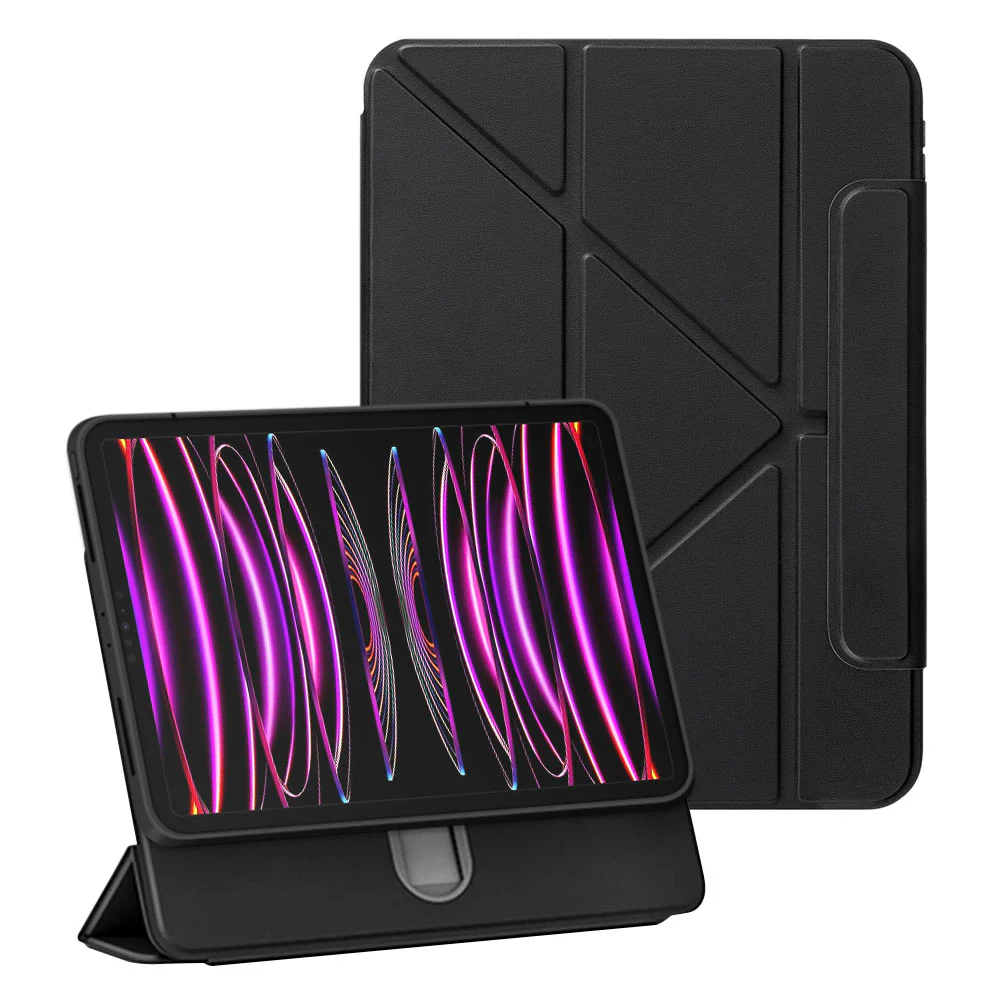 FRC-iPad-PR6 | iPad Pro 11 ( 1st / 2nd / 3rd / 4th Gen. ) 2018 / 2020 / 2021 / 2022 | Rotatable & Slidable Magnetic Cover with Multi-Fold Stand