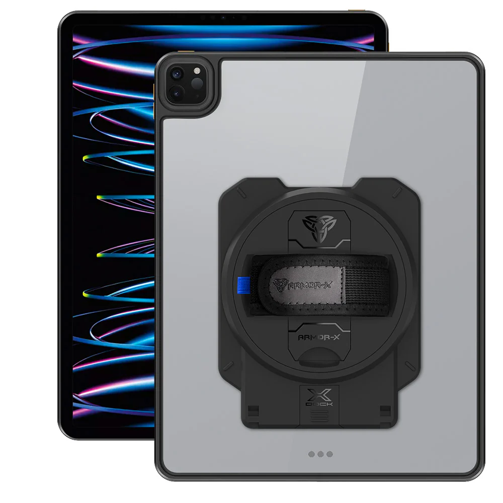 GAN-iPad-PR7 | iPad Pro 12.9 ( 4th / 5th / 6th Gen. ) 2020 / 2021 / 2022 | Slim Anti-fall Protective Case With X-DOCK Modular Eco-System