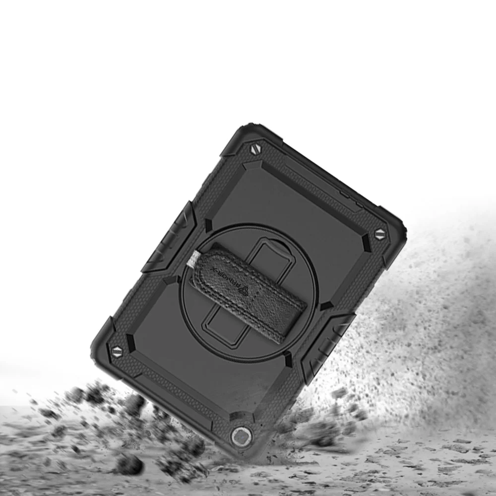 GEN-HW-T10 | Huawei MatePad T 10 9.7" / MatePad T 10S 10.1" | Rainproof military grade rugged case with hand strap and kick-stand - Image 8