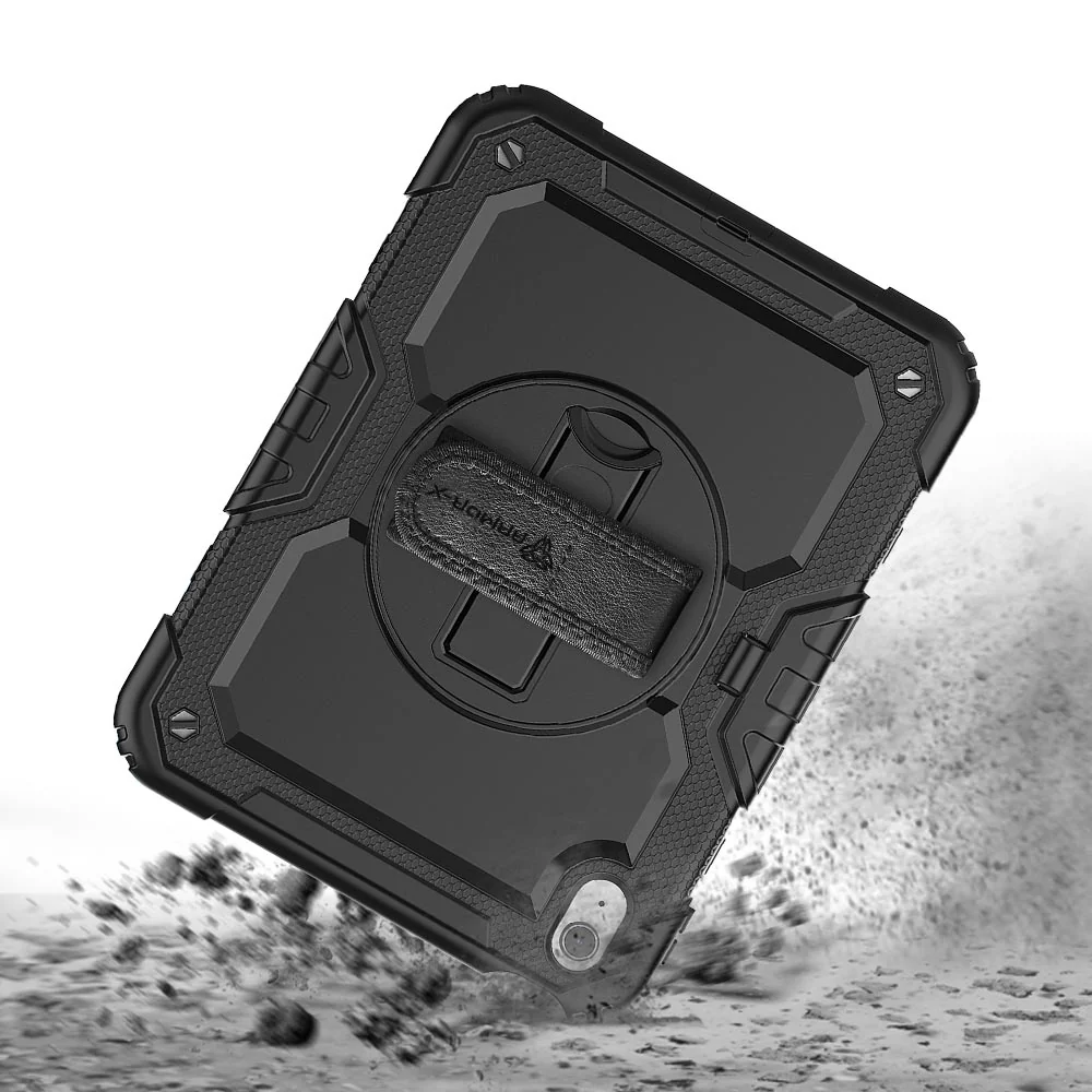 GEN-iPad-N5 | iPad 10.9 (10th Gen.) | Rainproof military grade rugged case with hand strap and kick-stand - Image 7