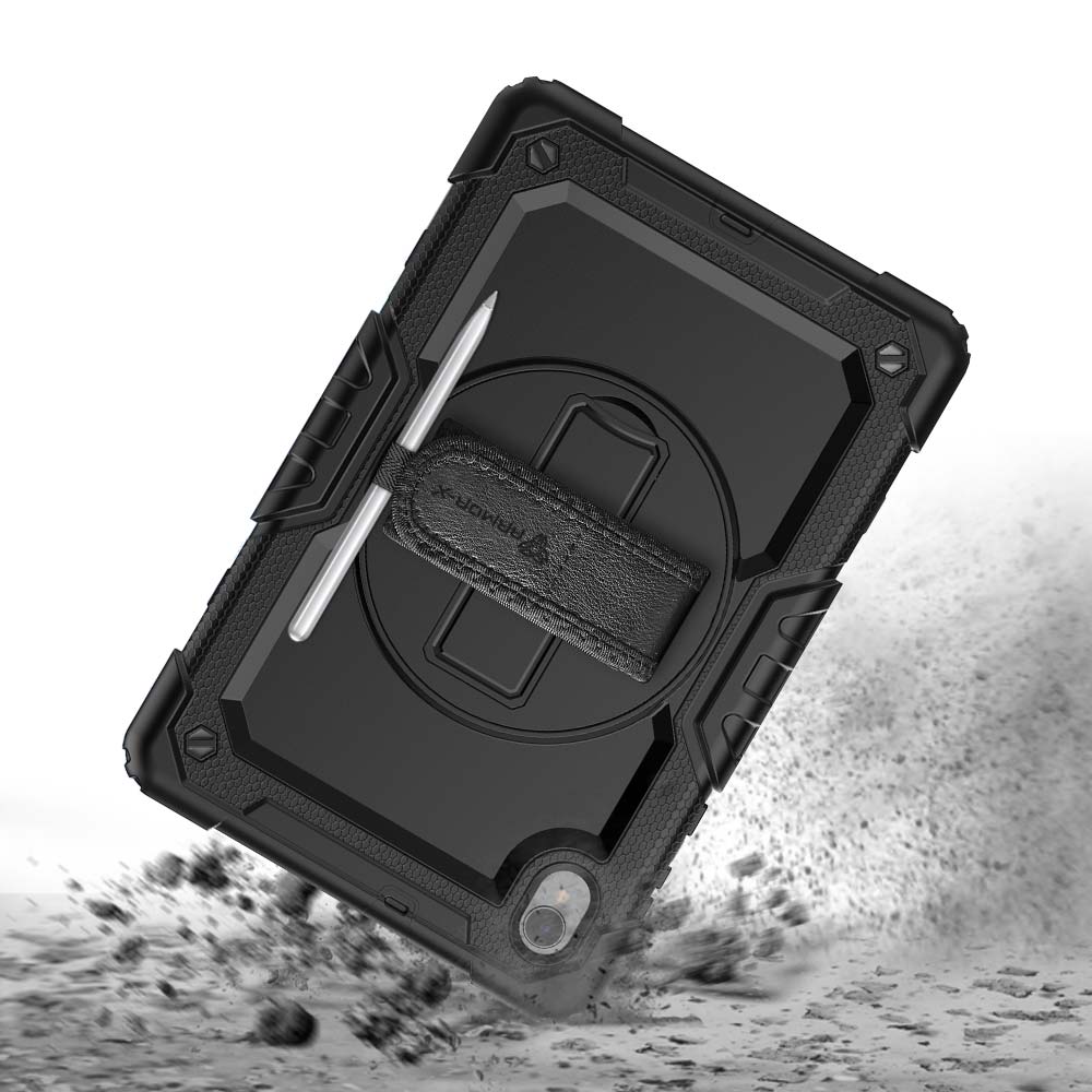 GEN-LN-M10PL | Lenovo Tab M10 Plus TB-X606 | Rainproof military grade rugged case with hand strap and kick-stand - Image 9