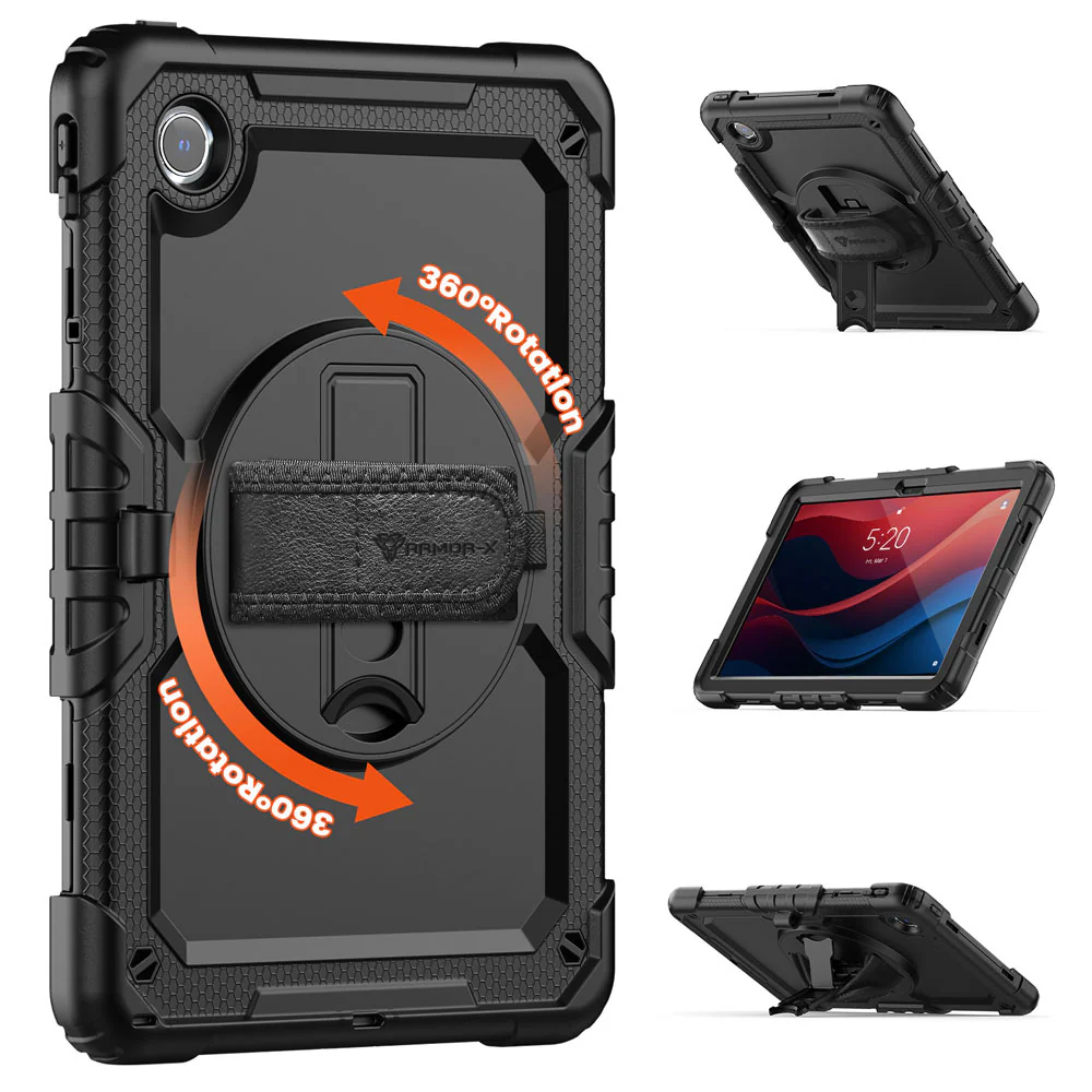 GEN-LN-M11 | Lenovo Tab M11 / K11 TB330 | Rainproof military grade rugged case with hand strap and kick-stand - Image 10