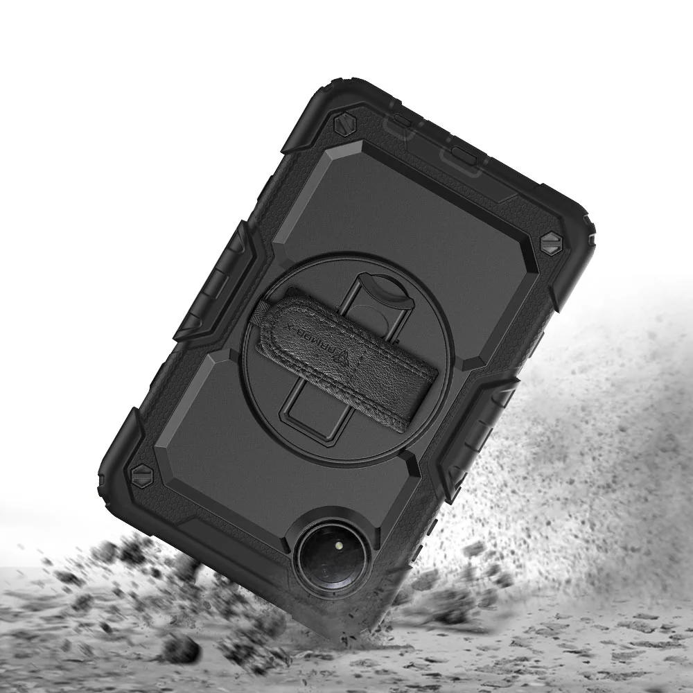 GEN-Mi-RMPSE-8.7 | Xiaomi Redmi Pad SE 8.7 / Redmi Pad SE 8.7 4G | Rainproof military grade rugged case with hand strap and kick-stand - Image 8