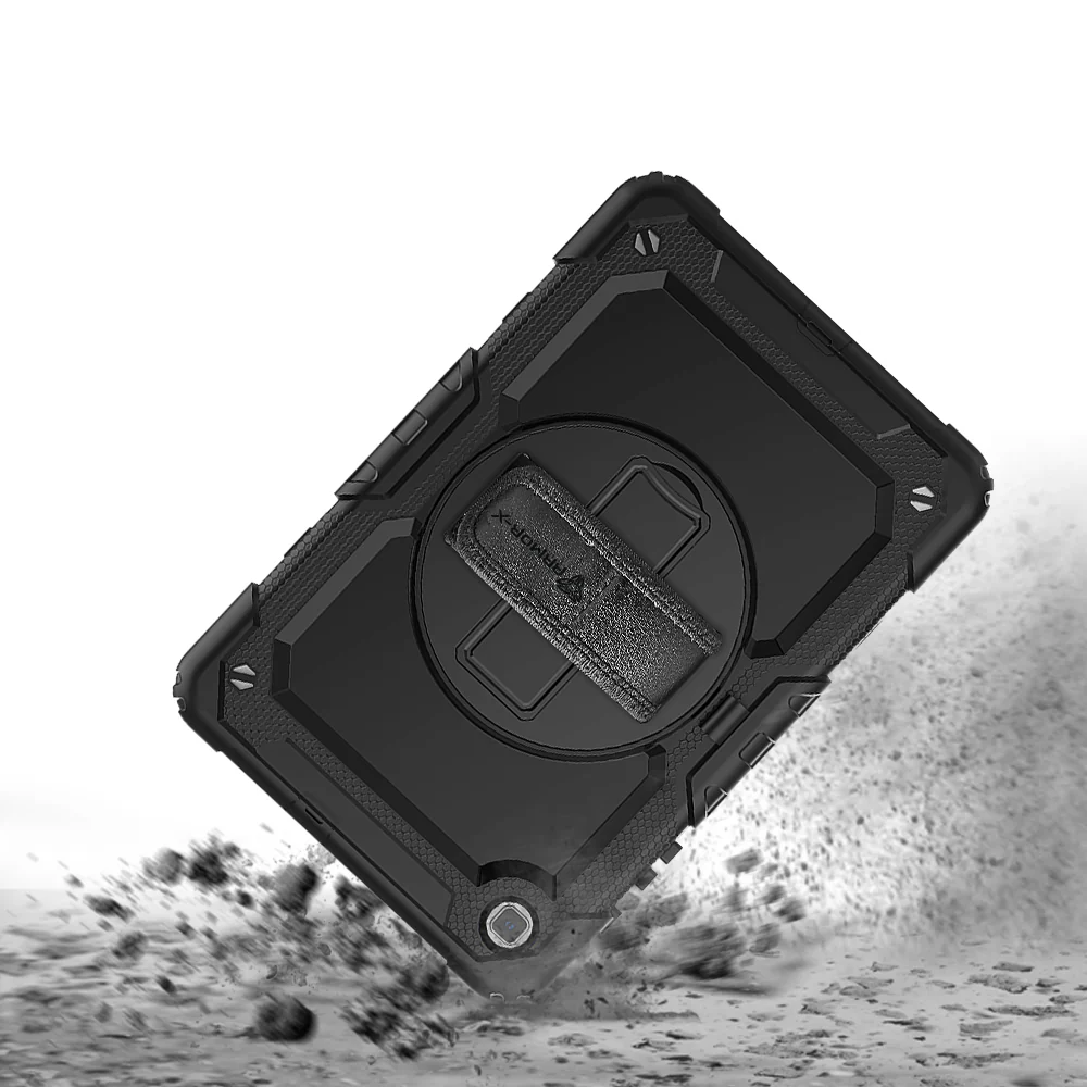 GEN-SS-P610 | Samsung Galaxy Tab S6 Lite SM-P620 P625 (2024) / SM-P613 P619 (2022) / SM-P610 P615 (2020) | Rainproof military grade rugged case with hand strap and kick-stand - Image 9