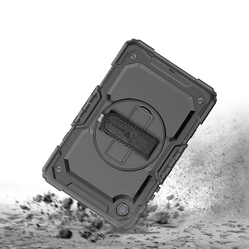 GEN-SS-T225 | Samsung Galaxy Tab A7 Lite SM-T225 / SM-T220 / SM-T225N / SM-T227U | Rainproof military grade rugged case with hand strap and kick-stand - Image 8