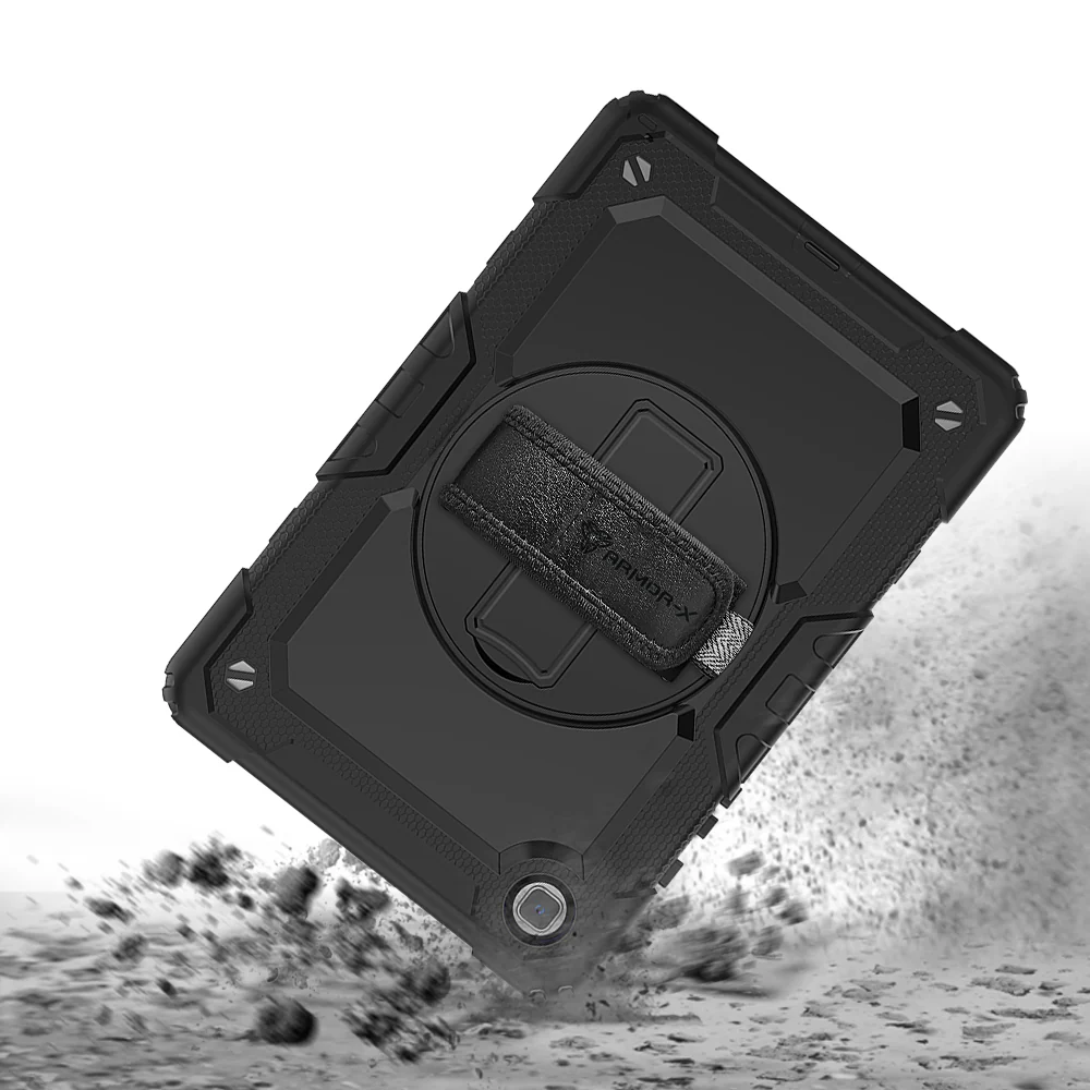 GEN-SS-T500 | Samsung Galaxy Tab A7 10.4 SM-T500 / T505 / T507 | Rainproof military grade rugged case with hand strap and kick-stand - Image 8