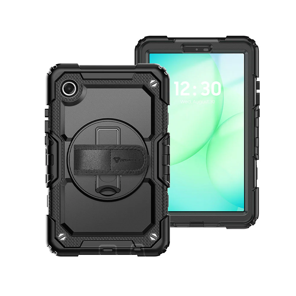 GEN-SS-X135 | Samsung Galaxy Tab A11 ( 8.7" ) SM-X133 / SM-X135 | Rainproof military grade rugged case with hand strap and kick-stand - Image 11