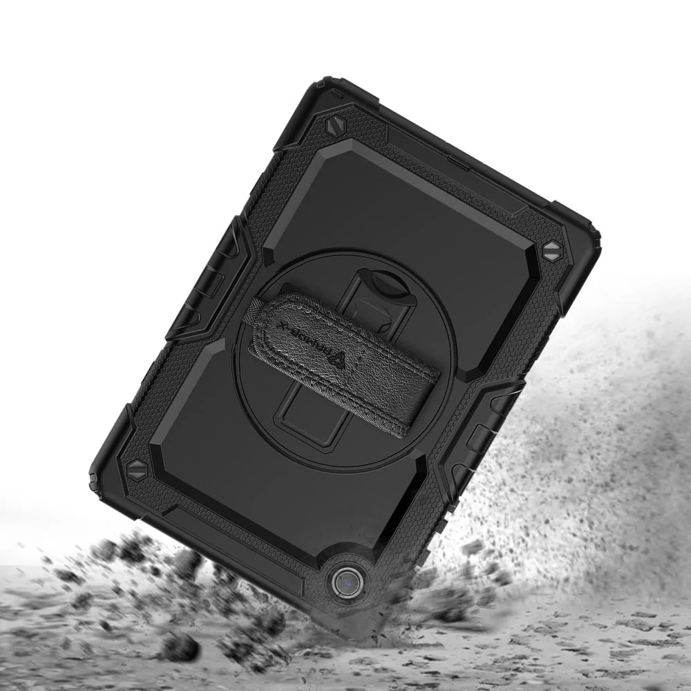 GEN-SS-X210 | Samsung Galaxy Tab A9+ A9 Plus ( 11" ) SM-X210 / SM-X215 / SM-X216 | Rainproof military grade rugged case with hand strap and kick-stand - Image 8
