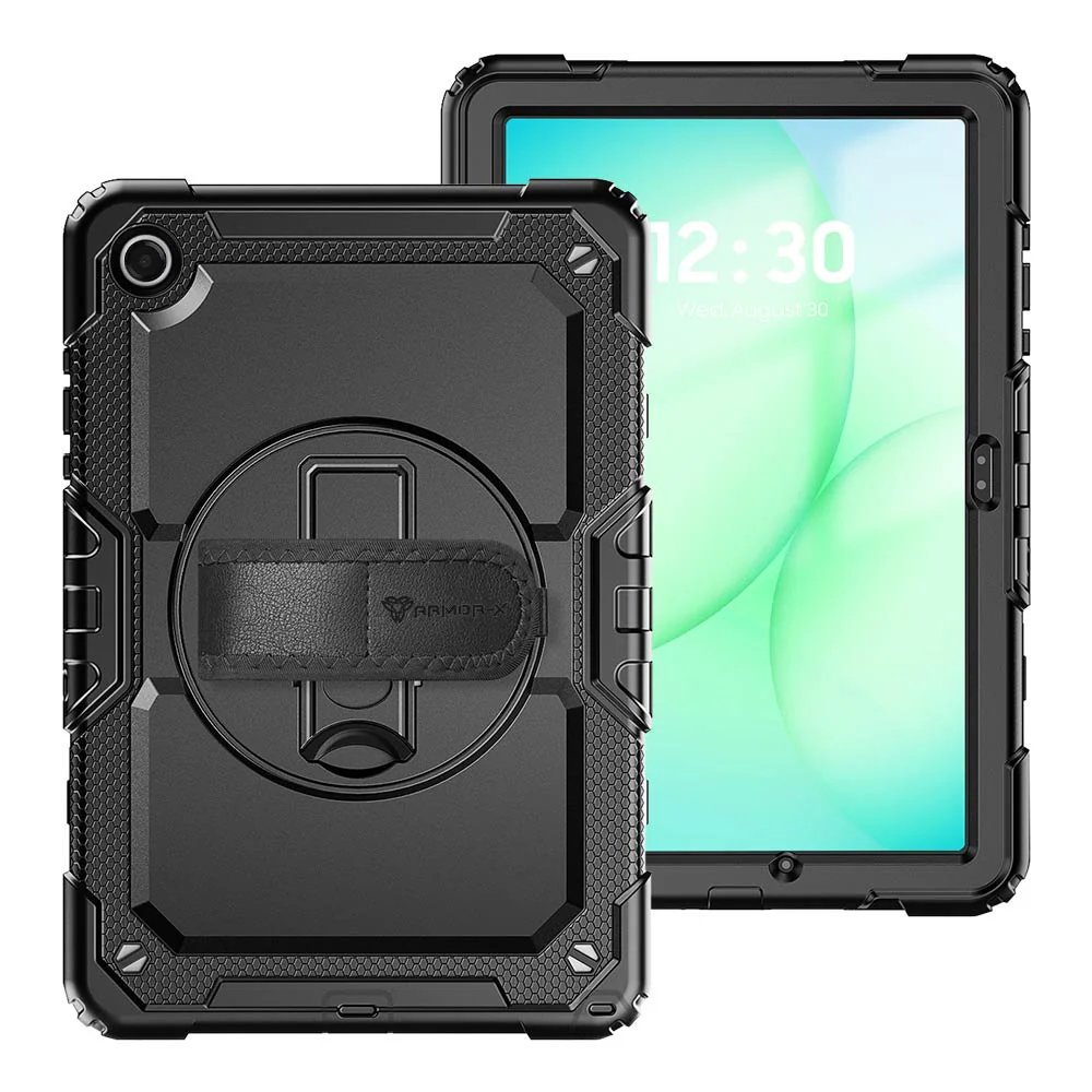 GEN-SS-X230 | Samsung Galaxy Tab A11+ A11 Plus ( 11" ) SM-X230 / SM-X235 / SM-X236 / SM-X238 | Rainproof military grade rugged case with hand strap and kick-stand - Image 11