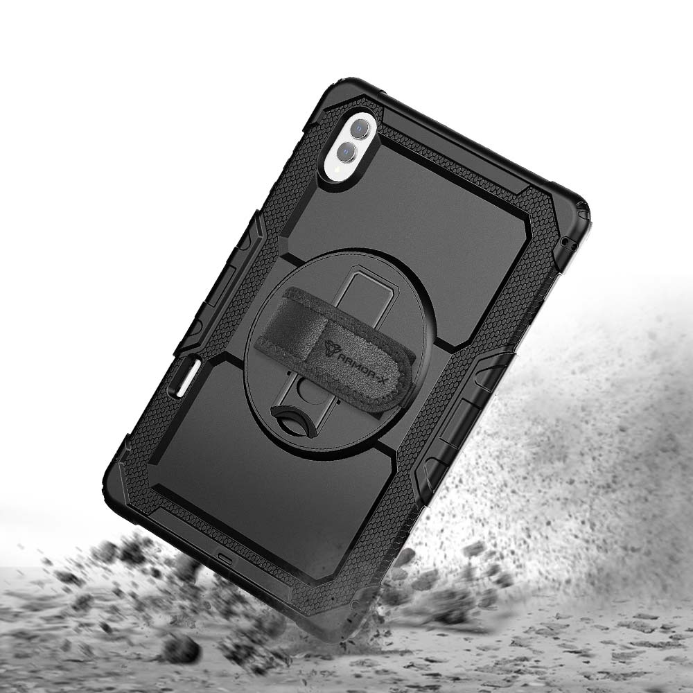 GEN-SS-X930 | Samsung Galaxy Tab S11 Ultra SM-X930 / X936 | Rainproof military grade rugged case with hand strap and kick-stand - Image 9