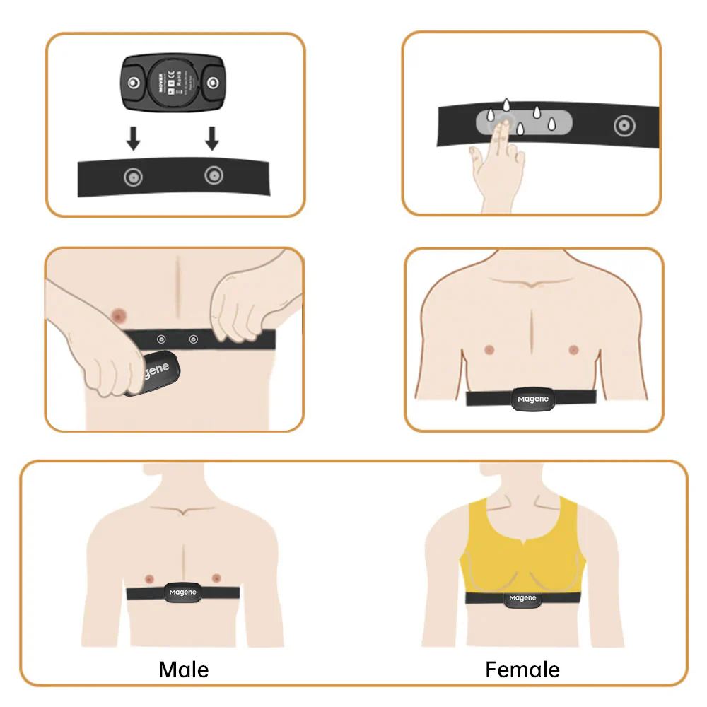 GO-HRM02 | Bluetooth ANT+ Heart Rate Monitor with Chest Strap - Image 6