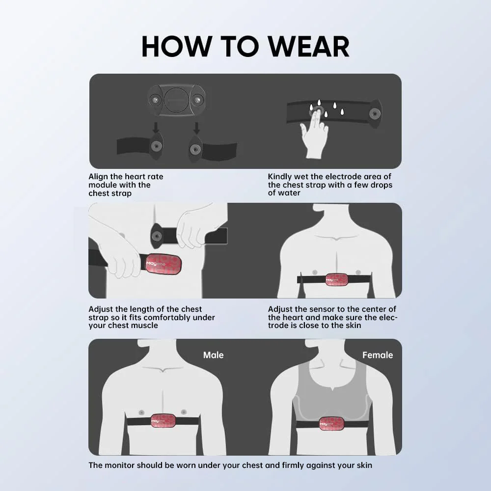 GO-HRM03 | Bluetooth ANT+ Heart Rate Monitor with Chest Strap - Image 5