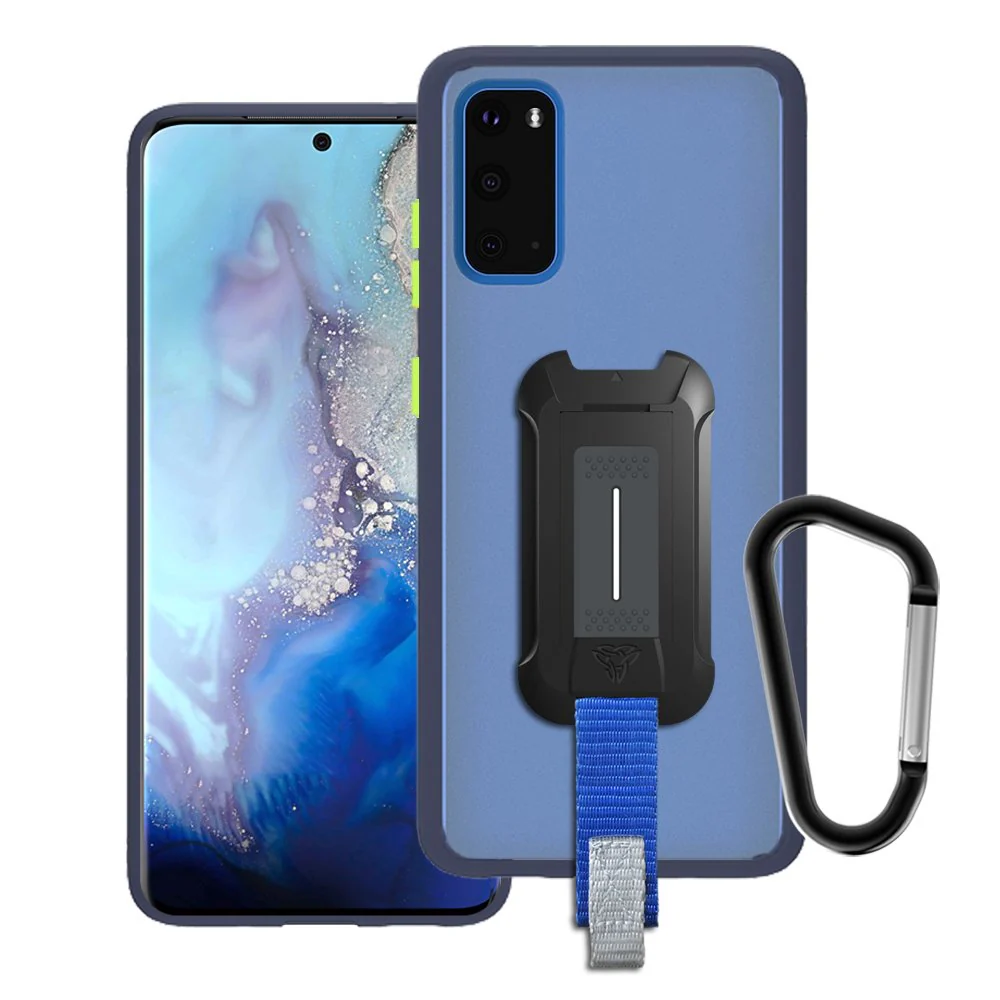 GX-SS20-S20-NY | Samsung Galaxy S20 / S20 5G Case | Ultra Slim Hyper Shockproof Case w/ X-Mount & Carabiner -Navy