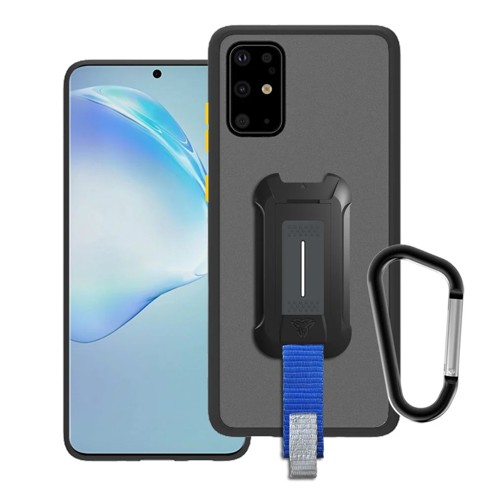 GX-SS20-S20P-BK | Samsung Galaxy S20+ Plus / S20+ Plus 5G Case | Ultra Slim Hyper Shockproof Case w/ X-Mount & Carabiner -Black